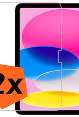Nomfy Screenprotector Geschikt voor iPad 2022 Screenprotector Bescherm Glas - Screen Protector Geschikt voor iPad 10 Screenprotector Tempered Glass - 2 PACK