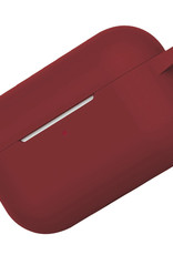 Nomfy Hoesje Geschikt voor AirPods Pro 2 Hoesje Siliconen Case Hoes - Hoesje Geschikt voor Apple AirPods Pro 2 Case - Wijnrood - 2 PACK