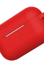 Nomfy Hoesje Geschikt voor AirPods Pro 2 Hoesje Siliconen Case Hoes - Hoesje Geschikt voor Apple AirPods Pro 2 Case - Rood - 2 PACK