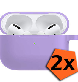Nomfy Nomfy AirPods Pro 2 Hoesje - Lila - 2 PACK