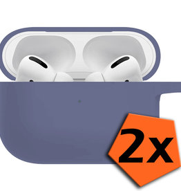 Nomfy Nomfy AirPods Pro 2 Hoesje - Grijsblauw - 2 PACK