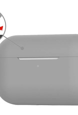 Nomfy Hoesje Geschikt voor AirPods Pro 2 Hoesje Siliconen Case Hoes - Hoesje Geschikt voor Apple AirPods Pro 2 Case - Grijs - 2 PACK