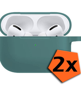 Nomfy Nomfy AirPods Pro 2 Hoesje - Donkergroen - 2 PACK