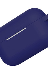 Nomfy Hoesje Geschikt voor AirPods Pro 2 Hoesje Siliconen Case Hoes - Hoesje Geschikt voor Apple AirPods Pro 2 Case - Donkerblauw - 2 PACK