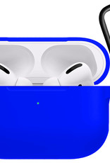 Nomfy Hoesje Geschikt voor AirPods Pro 2 Hoesje Siliconen Case Hoes - Hoesje Geschikt voor Apple AirPods Pro 2 Case - Blauw - 2 PACK