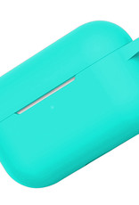 Nomfy Hoesje Geschikt voor AirPods Pro 2 Hoesje Siliconen Case Hoes - Hoesje Geschikt voor Apple AirPods Pro 2 Case - Mintgroen