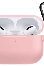 Nomfy Hoesje Geschikt voor AirPods Pro 2 Hoesje Siliconen Case Hoes - Hoesje Geschikt voor Apple AirPods Pro 2 Case - Lichtroze