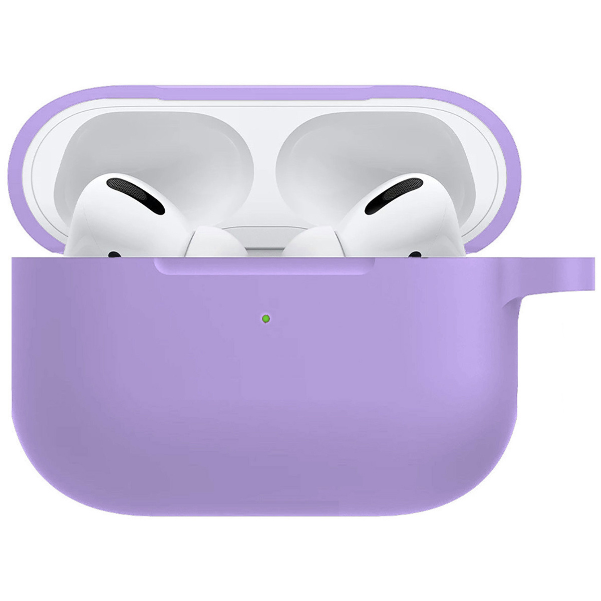 Nomfy Hoesje Geschikt voor AirPods Pro 2 Hoesje Siliconen Case Hoes - Hoesje Geschikt voor Apple AirPods Pro 2 Case - Lila