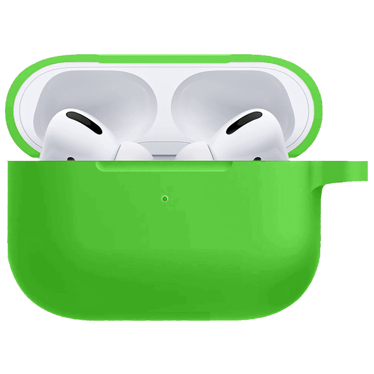 Nomfy Hoesje Geschikt voor AirPods Pro 2 Hoesje Siliconen Case Hoes - Hoesje Geschikt voor Apple AirPods Pro 2 Case - Groen