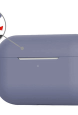 Nomfy Hoesje Geschikt voor AirPods Pro 2 Hoesje Siliconen Case Hoes - Hoesje Geschikt voor Apple AirPods Pro 2 Case - Grijsblauw