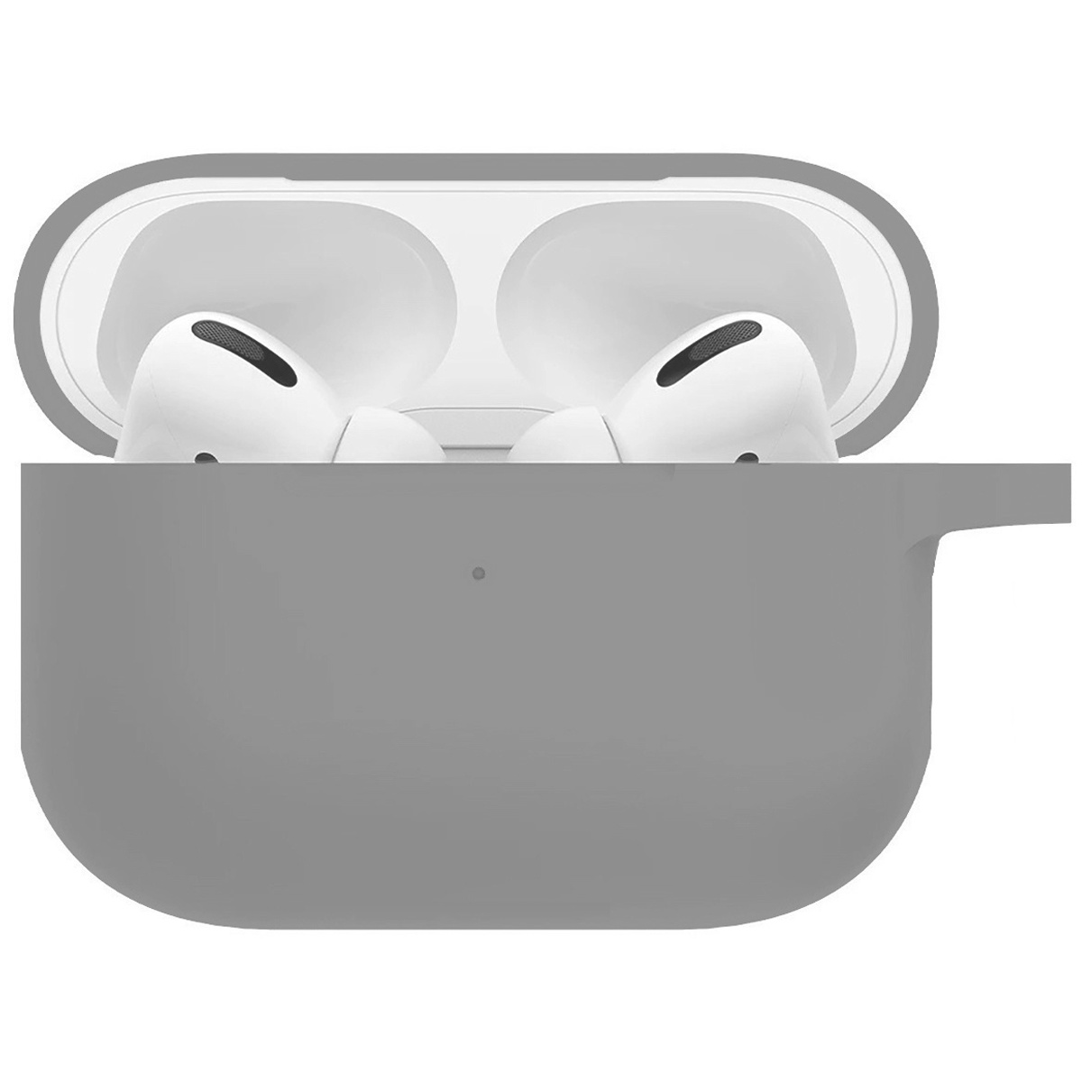 Nomfy Hoesje Geschikt voor AirPods Pro 2 Hoesje Siliconen Case Hoes - Hoesje Geschikt voor Apple AirPods Pro 2 Case - Grijs