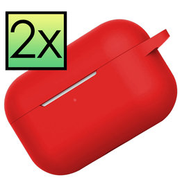 NoXx NoXx AirPods Pro 2 Hoesje - Rood - 2 PACK