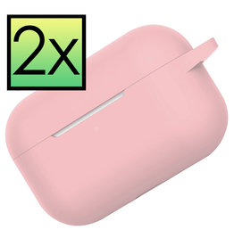 NoXx NoXx AirPods Pro 2 Hoesje - Lichtroze - 2 PACK