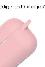 NoXx Hoes Geschikt voor AirPods Pro 2 Hoesje Cover Silicone Case Hoes - Lichtroze - 2x