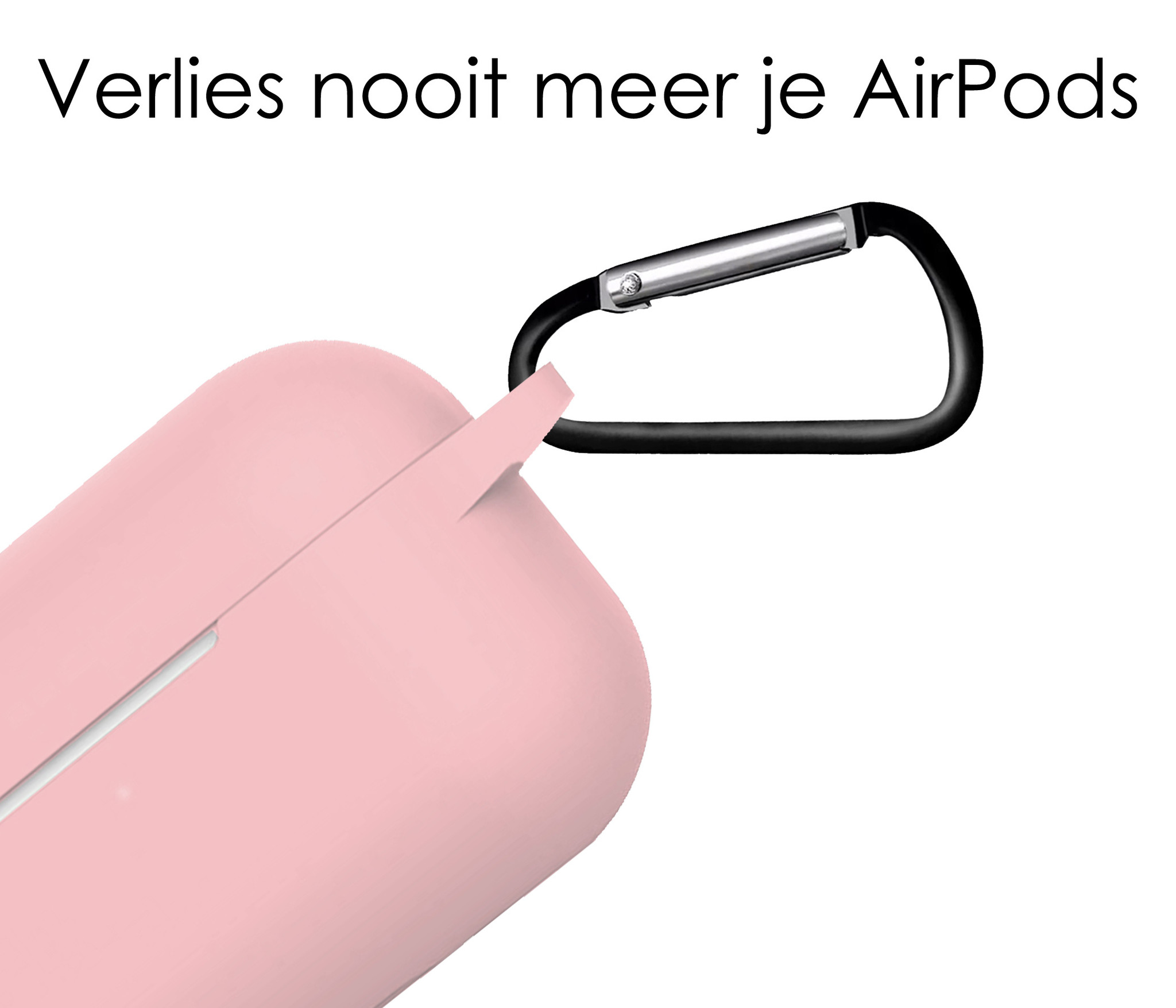 NoXx Hoes Geschikt voor AirPods Pro 2 Hoesje Cover Silicone Case Hoes - Lichtroze - 2x