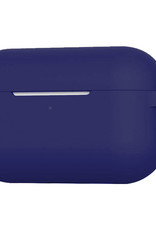 NoXx Hoes Geschikt voor AirPods Pro 2 Hoesje Cover Silicone Case Hoes - Donkerblauw - 2x