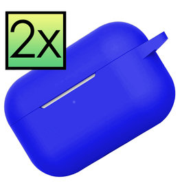 NoXx NoXx AirPods Pro 2 Hoesje - Blauw - 2 PACK