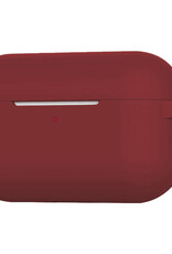NoXx Hoes Geschikt voor AirPods Pro 2 Hoesje Cover Silicone Case Hoes - Wijnrood