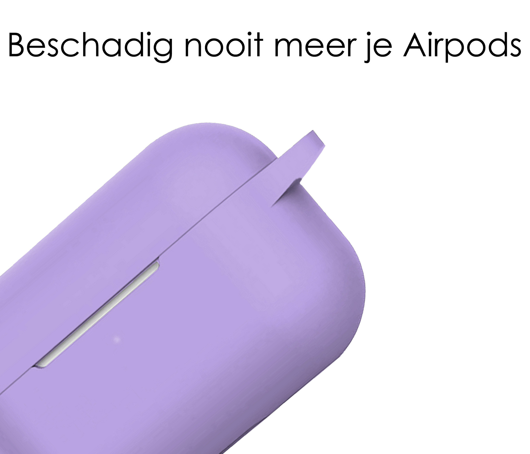 NoXx Hoes Geschikt voor AirPods Pro 2 Hoesje Cover Silicone Case Hoes - Lila