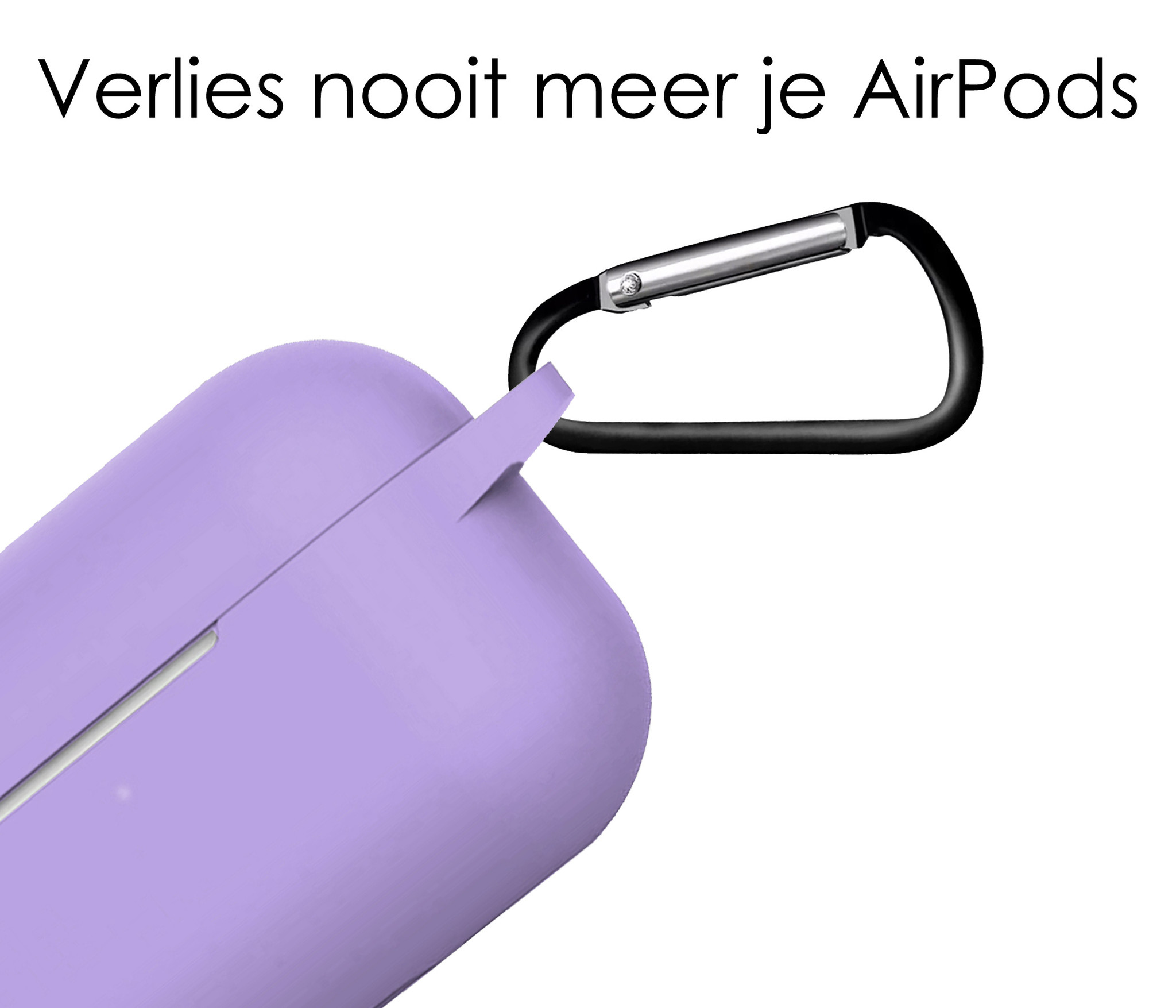 NoXx Hoes Geschikt voor AirPods Pro 2 Hoesje Cover Silicone Case Hoes - Lila