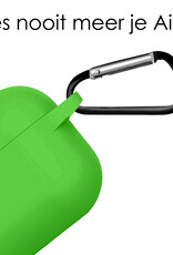 NoXx Hoes Geschikt voor AirPods Pro 2 Hoesje Cover Silicone Case Hoes - Groen