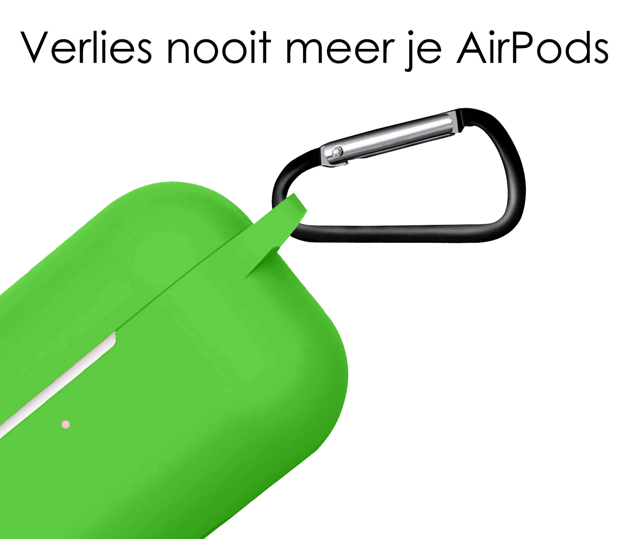 NoXx Hoes Geschikt voor AirPods Pro 2 Hoesje Cover Silicone Case Hoes - Groen