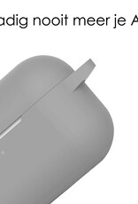 NoXx Hoes Geschikt voor AirPods Pro 2 Hoesje Cover Silicone Case Hoes - Grijs