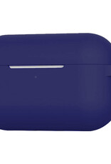 NoXx Hoes Geschikt voor AirPods Pro 2 Hoesje Cover Silicone Case Hoes - Donkerblauw