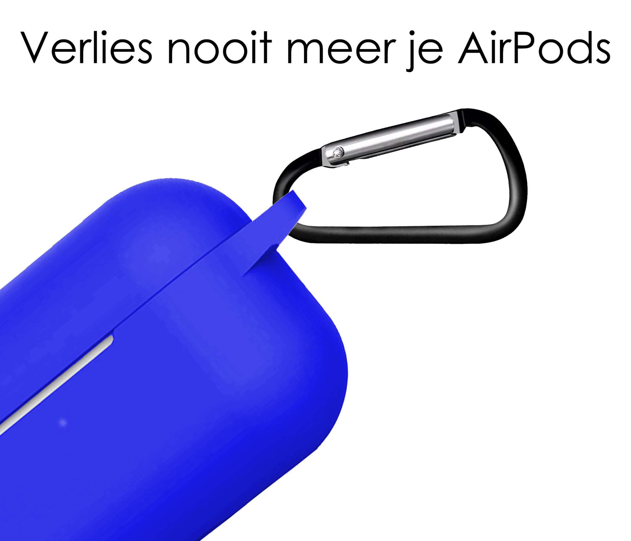 NoXx Hoes Geschikt voor AirPods Pro 2 Hoesje Cover Silicone Case Hoes - Blauw