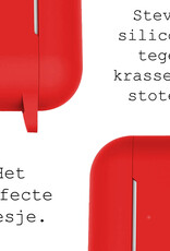 BASEY. Case Geschikt voor AirPods Pro 2 Hoesje Siliconen Hoes Cover - Hoes Geschikt voor Apple AirPods Pro 2 Case Siliconen - Rood - 2 Stuks