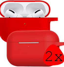 BASEY. BASEY. AirPods Pro 2 Hoesje - Rood - 2 PACK