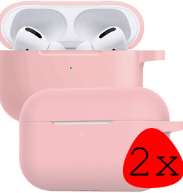 BASEY. BASEY. AirPods Pro 2 Hoesje - Lichtroze - 2 PACK