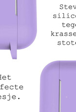 BASEY. Case Geschikt voor AirPods Pro 2 Hoesje Siliconen Hoes Cover - Hoes Geschikt voor Apple AirPods Pro 2 Case Siliconen - Lila - 2 Stuks