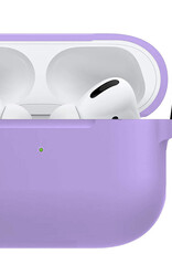 BASEY. Case Geschikt voor AirPods Pro 2 Hoesje Siliconen Hoes Cover - Hoes Geschikt voor Apple AirPods Pro 2 Case Siliconen - Lila - 2 Stuks