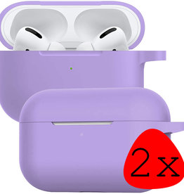 BASEY. BASEY. AirPods Pro 2 Hoesje - Lila - 2 PACK