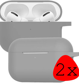 BASEY. BASEY. AirPods Pro 2 Hoesje - Grijs - 2 PACK