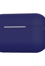 BASEY. Case Geschikt voor AirPods Pro 2 Hoesje Siliconen Hoes Cover - Hoes Geschikt voor Apple AirPods Pro 2 Case Siliconen - Donkerblauw - 2 Stuks