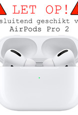 BASEY. Case Geschikt voor AirPods Pro 2 Hoesje Siliconen Hoes Cover - Hoes Geschikt voor Apple AirPods Pro 2 Case Siliconen - Donkerblauw - 2 Stuks