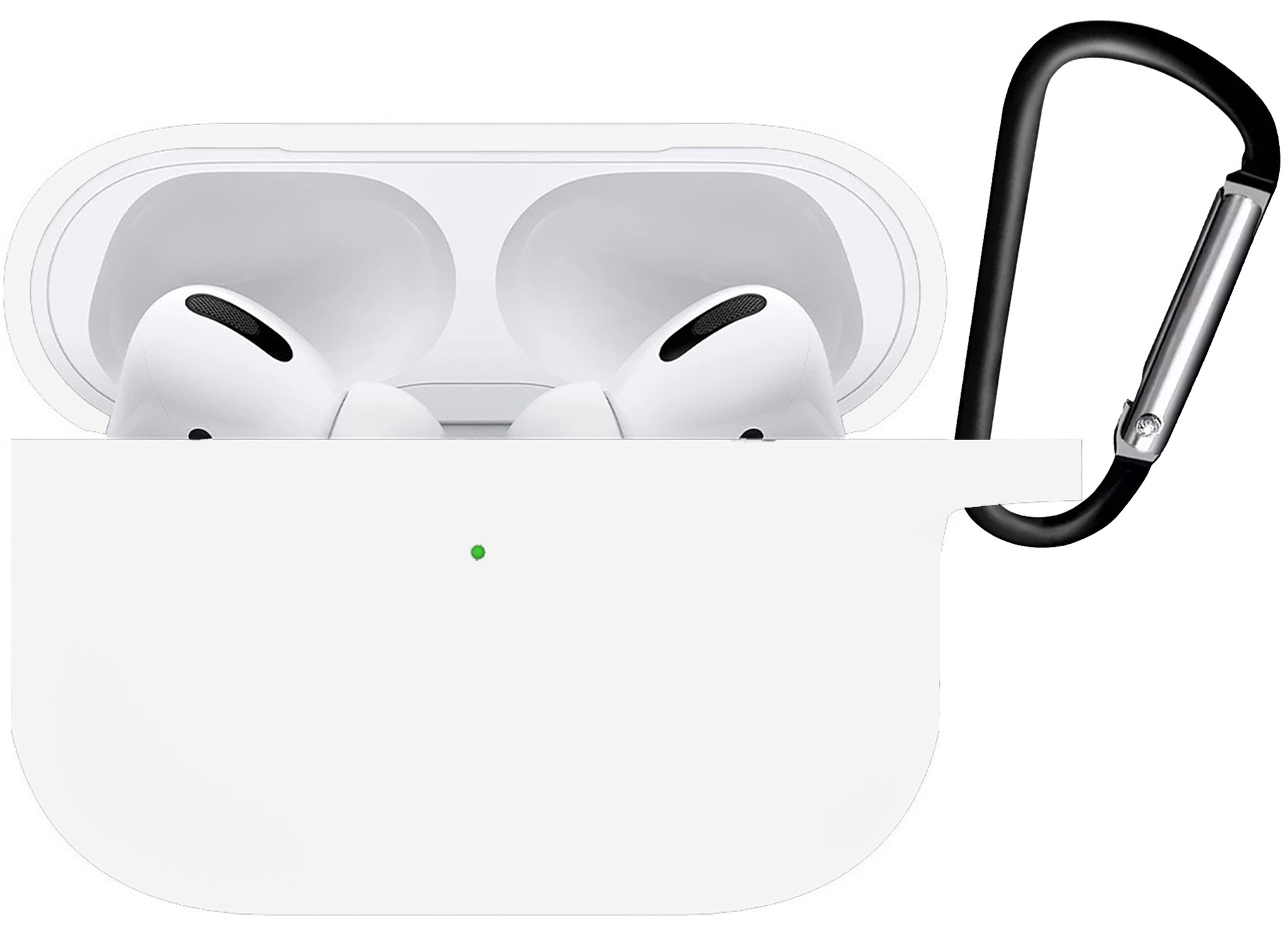 BASEY. Case Geschikt voor AirPods Pro 2 Hoesje Siliconen Hoes Cover - Hoes Geschikt voor Apple AirPods Pro 2 Case Siliconen - Wit