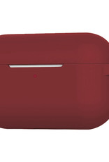 BASEY. Case Geschikt voor AirPods Pro 2 Hoesje Siliconen Hoes Cover - Hoes Geschikt voor Apple AirPods Pro 2 Case Siliconen - Wijnrood