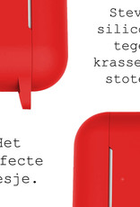 BASEY. Case Geschikt voor AirPods Pro 2 Hoesje Siliconen Hoes Cover - Hoes Geschikt voor Apple AirPods Pro 2 Case Siliconen - Rood