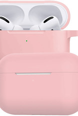 BASEY. Case Geschikt voor AirPods Pro 2 Hoesje Siliconen Hoes Cover - Hoes Geschikt voor Apple AirPods Pro 2 Case Siliconen - Lichtroze