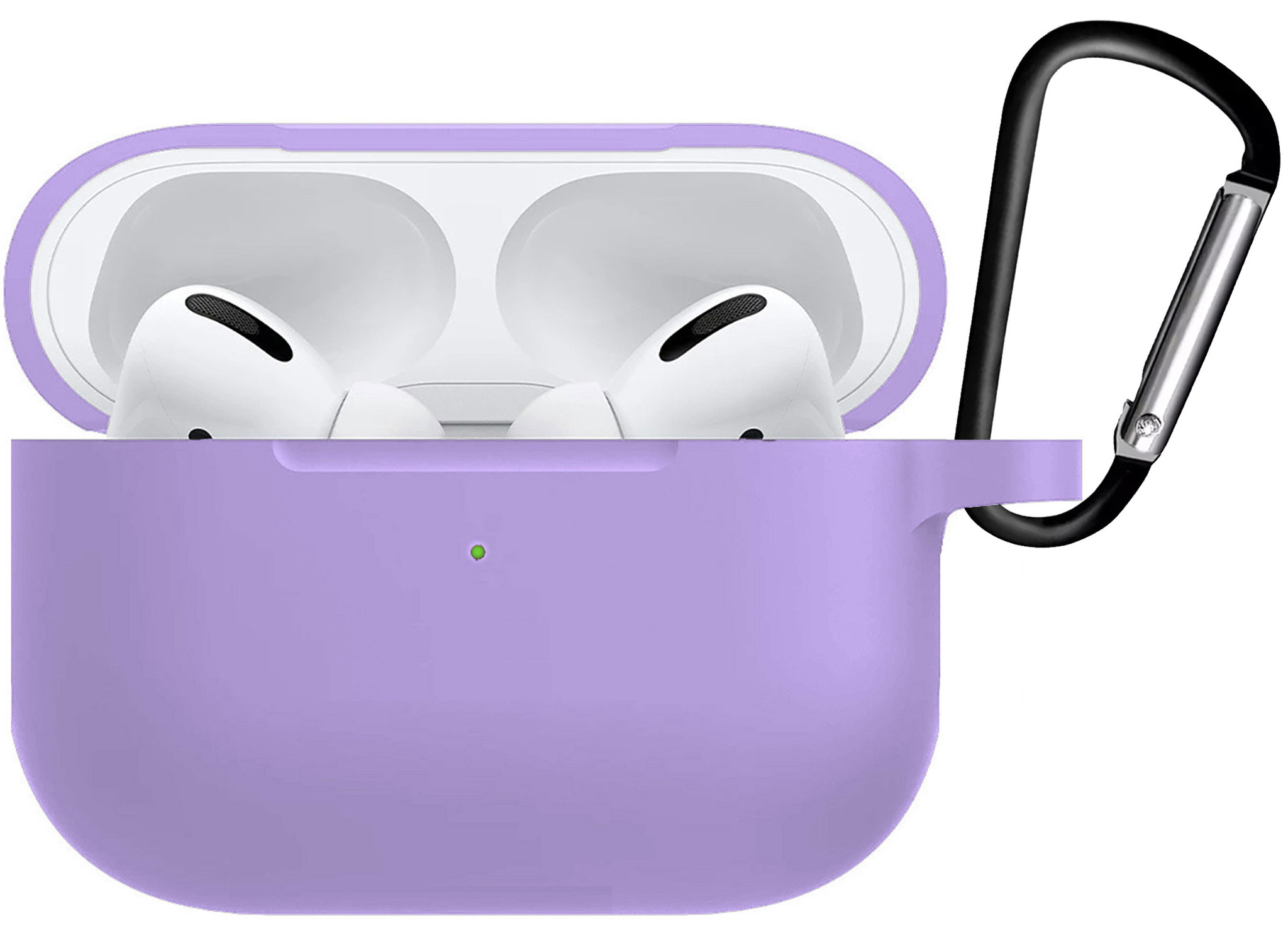 BASEY. Case Geschikt voor AirPods Pro 2 Hoesje Siliconen Hoes Cover - Hoes Geschikt voor Apple AirPods Pro 2 Case Siliconen - Lila