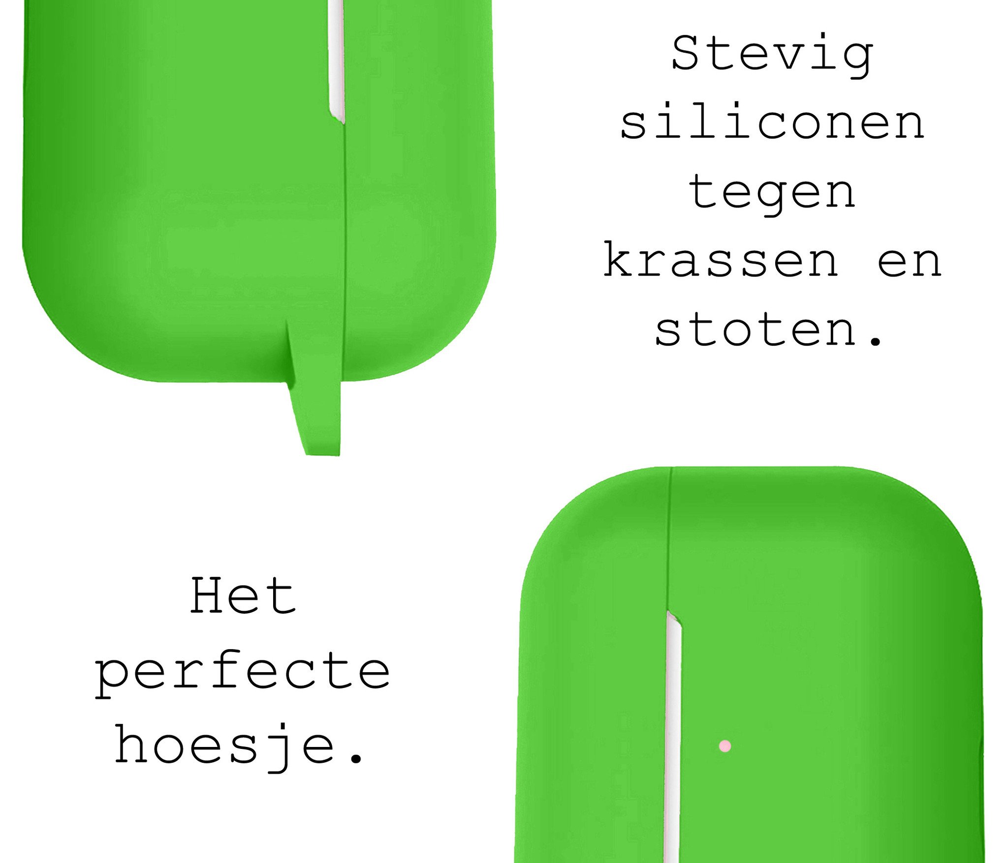 BASEY. Case Geschikt voor AirPods Pro 2 Hoesje Siliconen Hoes Cover - Hoes Geschikt voor Apple AirPods Pro 2 Case Siliconen - Groen