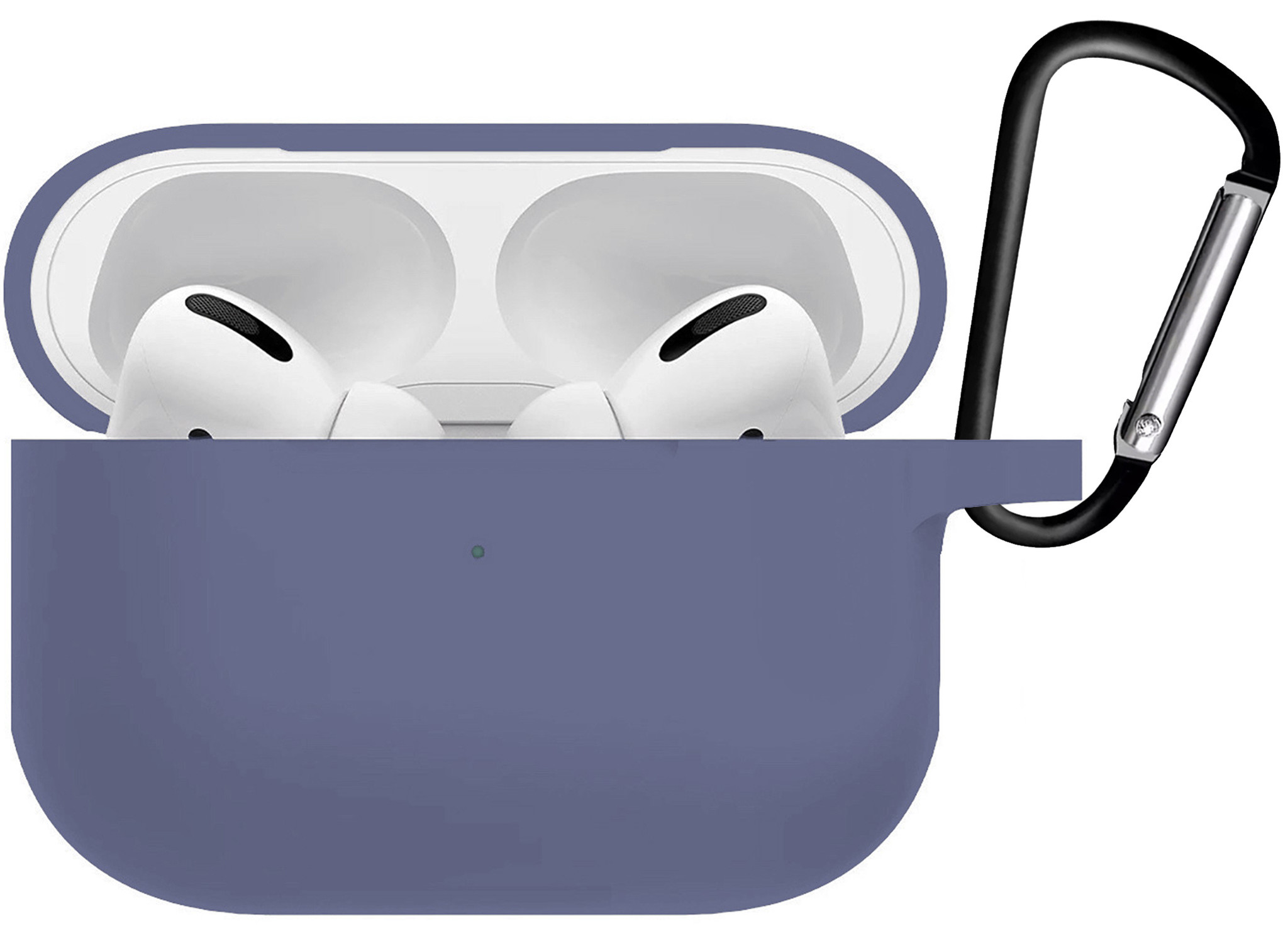 BASEY. Case Geschikt voor AirPods Pro 2 Hoesje Siliconen Hoes Cover - Hoes Geschikt voor Apple AirPods Pro 2 Case Siliconen - Grijsblauw