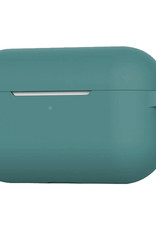 BASEY. Case Geschikt voor AirPods Pro 2 Hoesje Siliconen Hoes Cover - Hoes Geschikt voor Apple AirPods Pro 2 Case Siliconen - Donkergroen