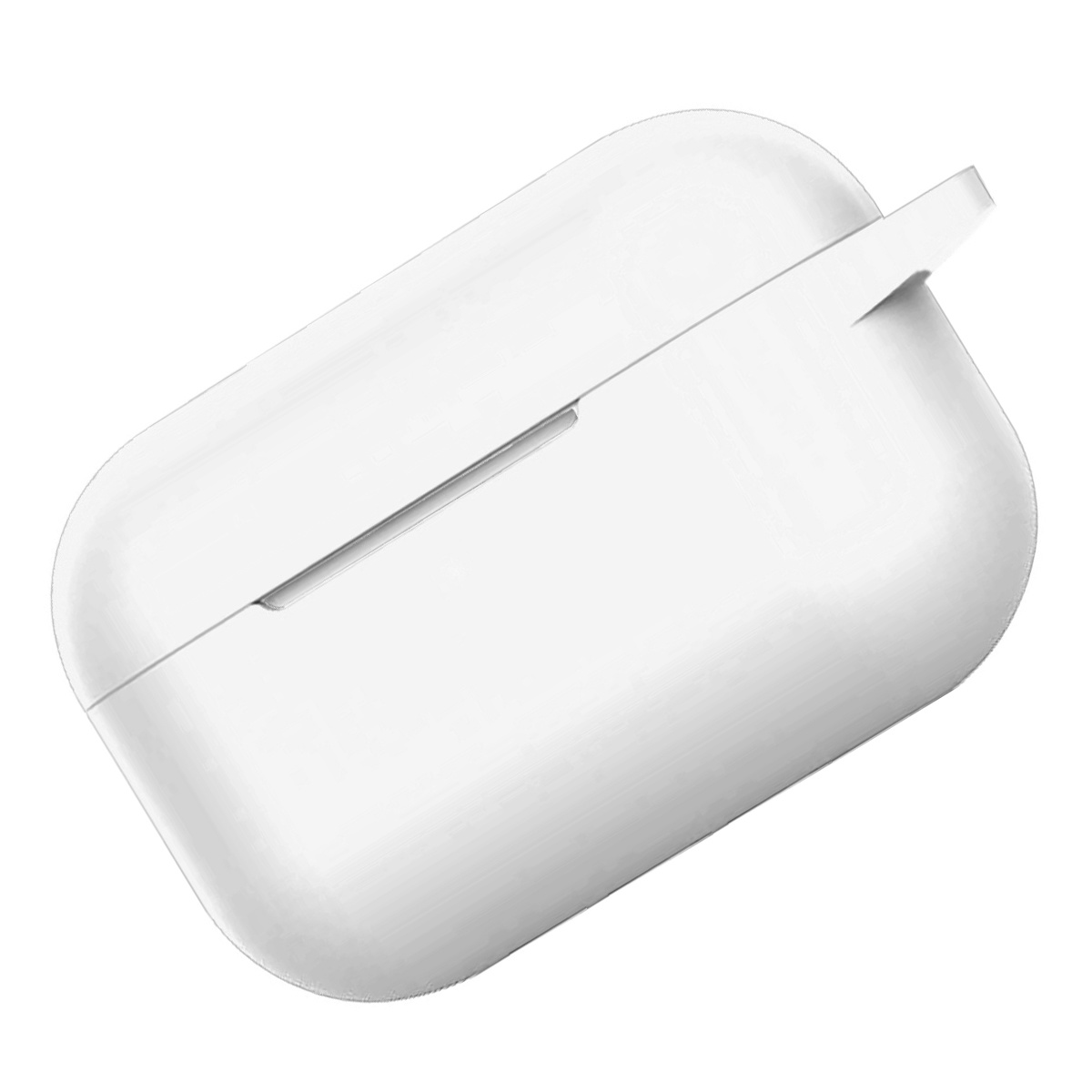 Nomfy Hoesje Geschikt voor Airpods Pro Hoesje Siliconen Case Hoes - Hoesje Geschikt voor Apple Airpods Pro Case - Wit - 2 PACK