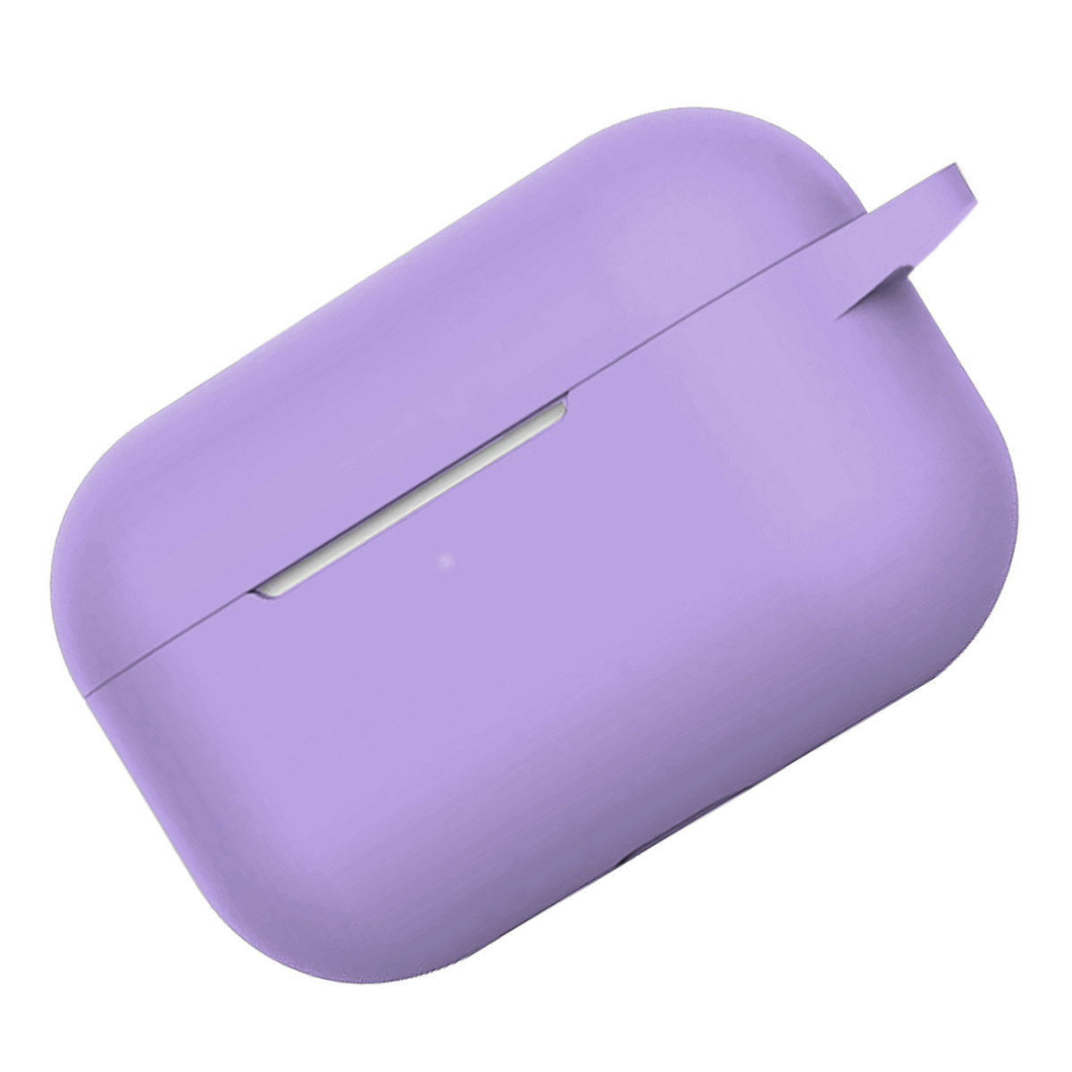 Nomfy Hoesje Geschikt voor Airpods Pro Hoesje Siliconen Case Hoes - Hoesje Geschikt voor Apple Airpods Pro Case - Lila - 2 PACK
