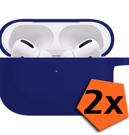 Nomfy Nomfy AirPods Pro Hoesje - Grijsblauw - 2 PACK