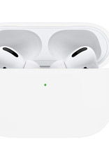 Nomfy Hoesje Geschikt voor Airpods Pro Hoesje Siliconen Case Hoes - Hoesje Geschikt voor Apple Airpods Pro Case - Wit